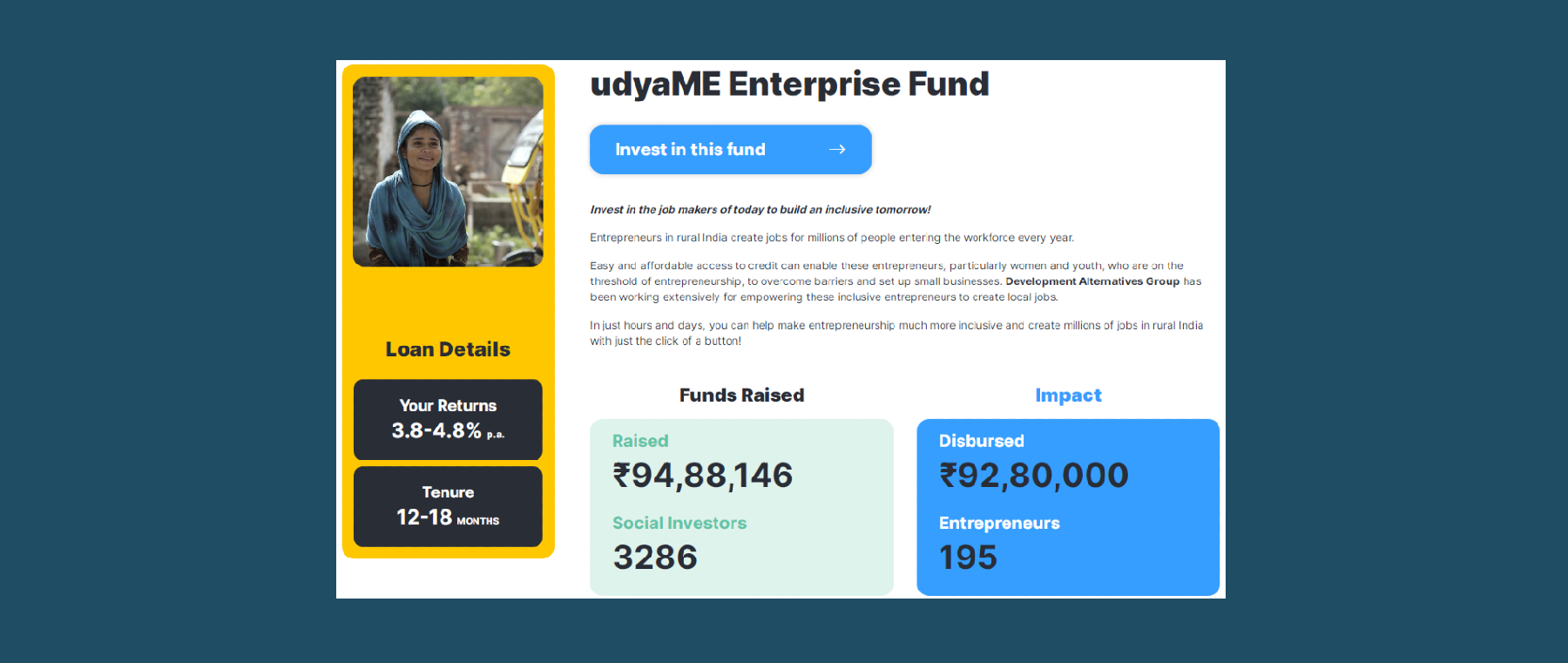 udyaME Enterprise Fund